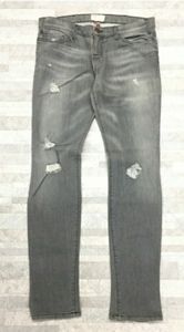 Current Elliott 31 NWT distressed grey wash